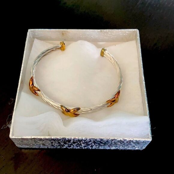 Accessories - Silver & Copper Bracelet Adjustable